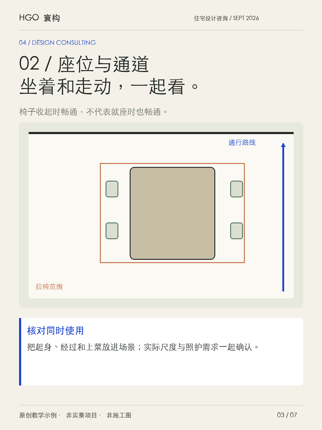 方案定稿前，用四组关系完成一次复核教学标注或报告样张
